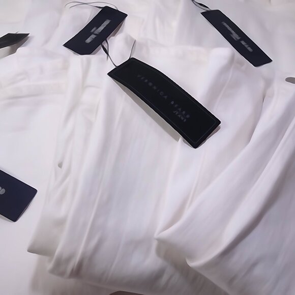 Veronica Beard Ivory Flare & Wide Leg Jeans - Picture 3 of 6